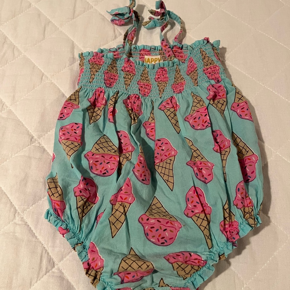 Pink Chicken Ice Cream Onesie
